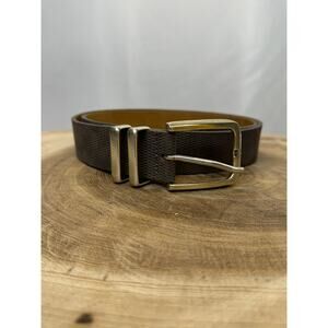 Remo Tulliani Italian Calfskin Womens Axel Belt size 34 Color Cappucino
